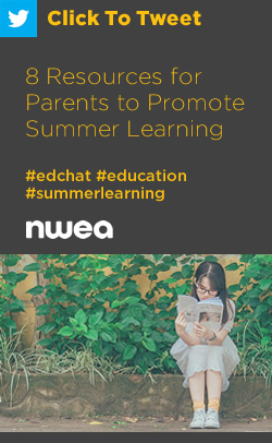 Tweet: 8 Resources for Parents to Promote Summer Learning https://ctt.ec/l9Baz+ #edchat #education #summerlearning